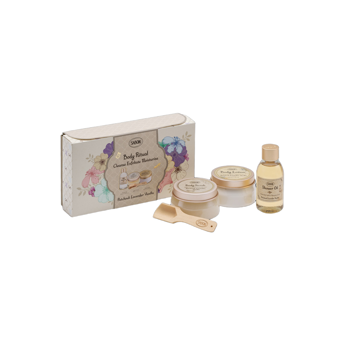 사봉 바디 리츄얼 키트 패출리 라벤더 바닐라(Sabon Body Ritual Kit Patchouli Lavender Vanilla)