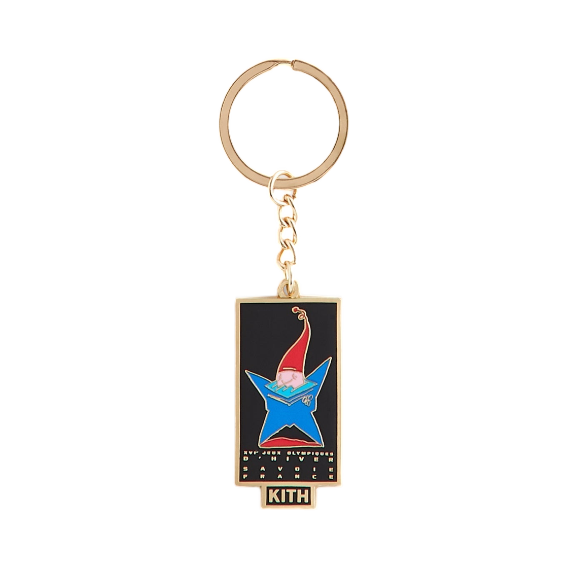 KHL150892-914 Kith for Olympics Heritage Albertville Keyring Gold