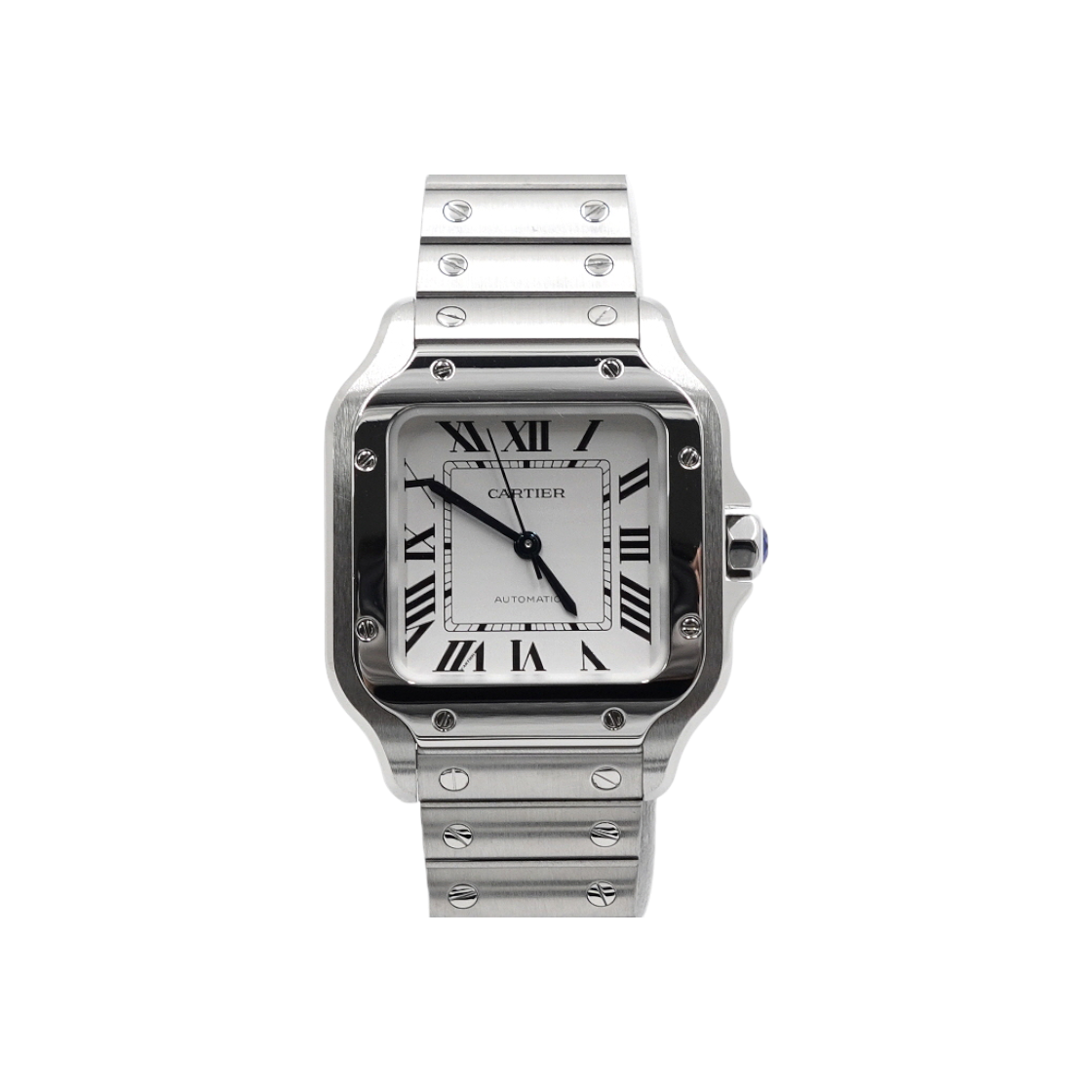 까르띠에 WSSA0029 산토스 드 까르띠에 미디움 오토매틱 스틸 남성 시계aa59197(Cartier Santos de Cartier Medium Automatic Steel Men's Watch)