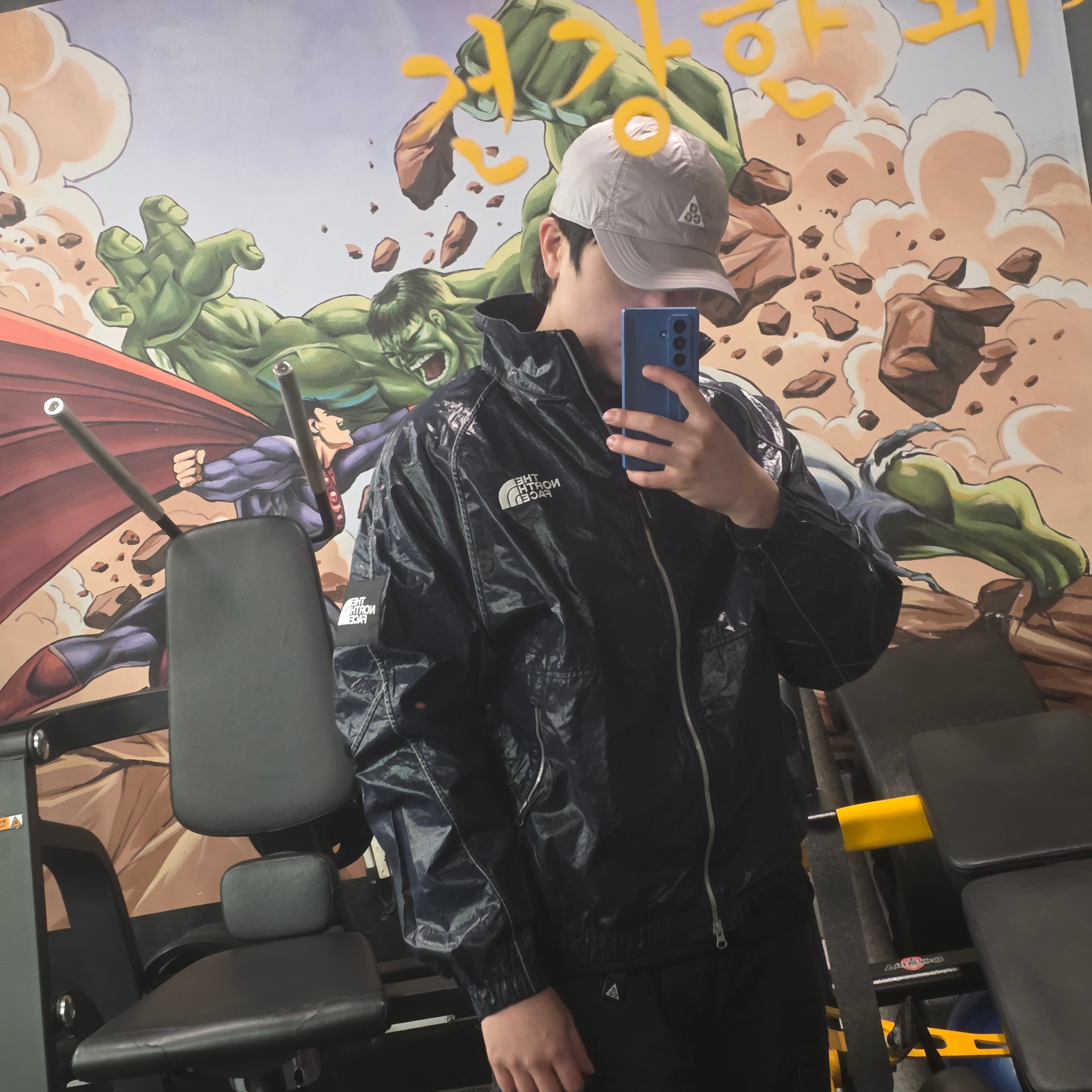 Nike ACG Dri-Fit Club Trail Cap College Grey, Nike ACG Smith Summit Cargo Pants Black Anthracite - Asia 착용 스타일
