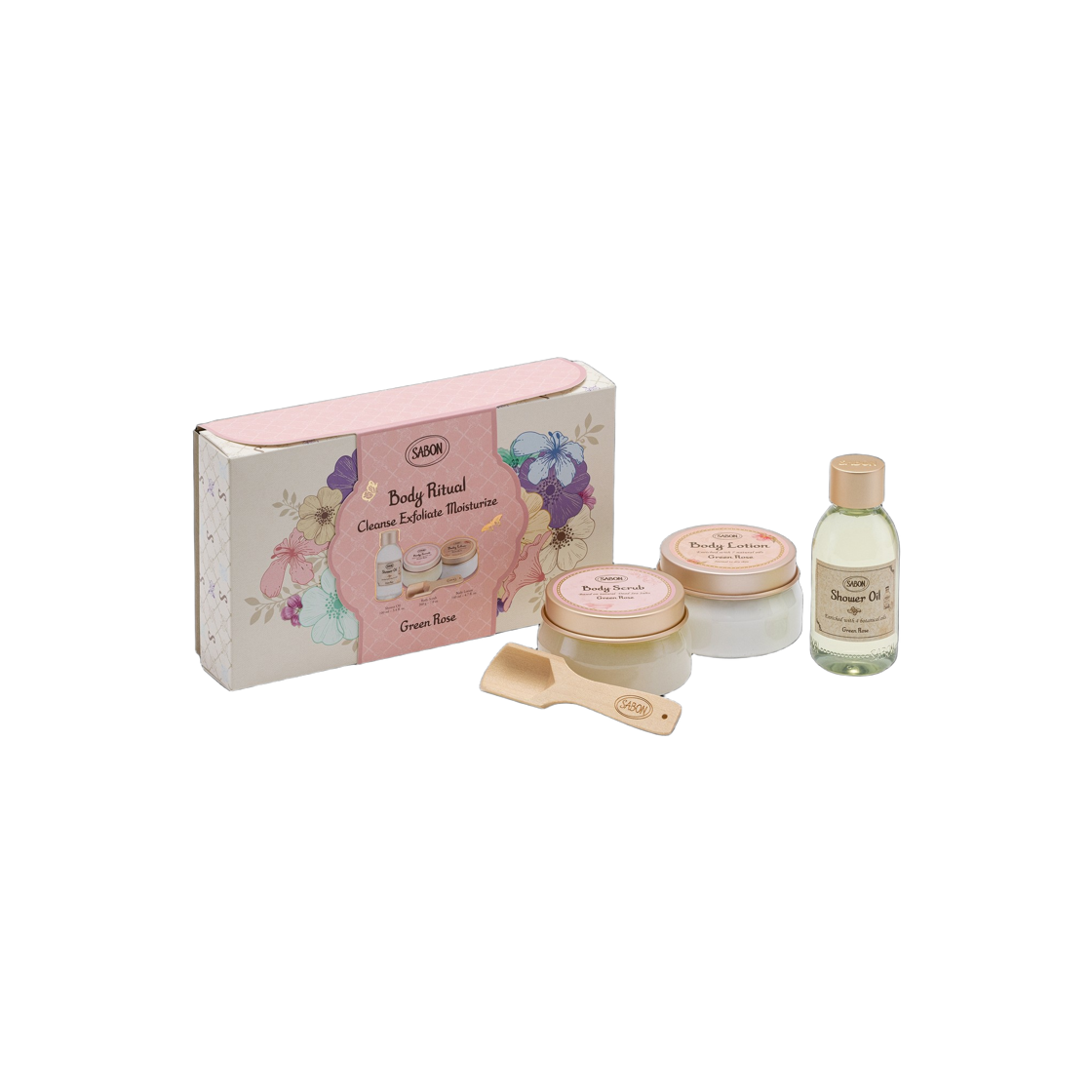 사봉 바디 리츄얼 키트 그린 로즈(Sabon Body Ritual Kit Green Rose)