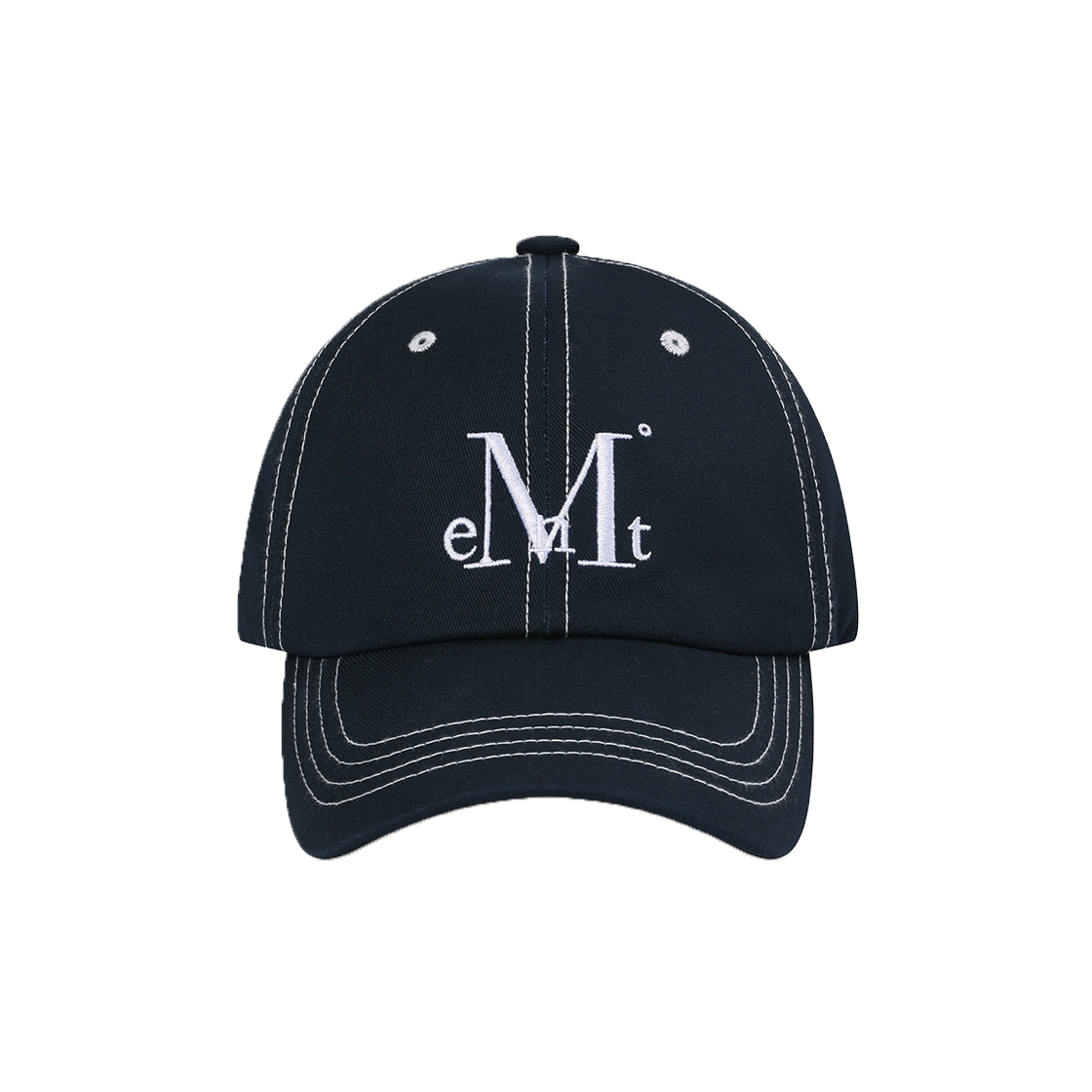 P0000BKW MUCENT Signature Stitch Ball Cap (4Color) Stitch Navy