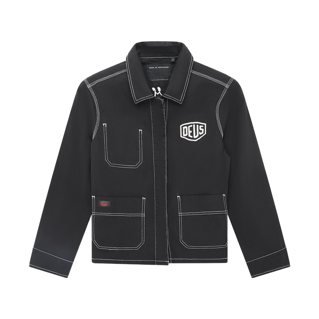 (W) 데우스 엑스 마키나 벌컨 오버셔츠 블랙((W) Deus Ex Machina Vulkan Overshirt Black)