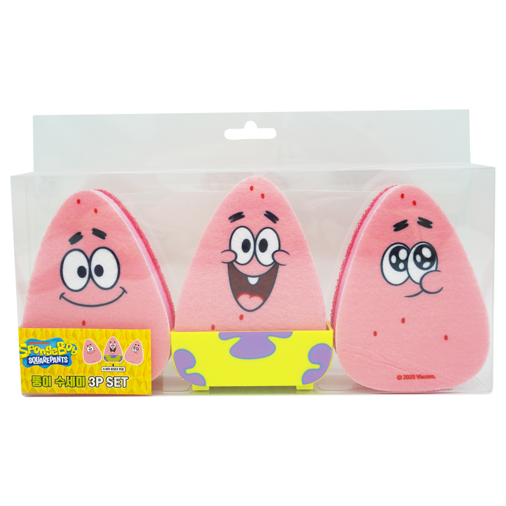 애니모어 스폰지밥 뚱이 수세미(Animore SPONGEBOB patrick star sponge)