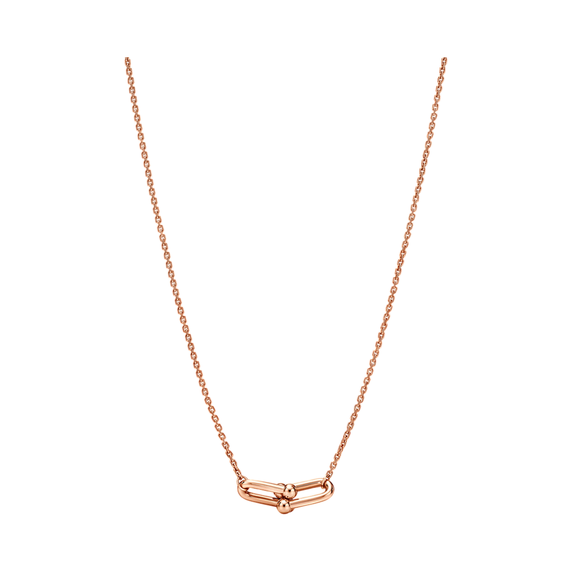 75060726 Tiffany & Co. Tiffany HardWear Small Double Link Pendant 18K Rose Gold