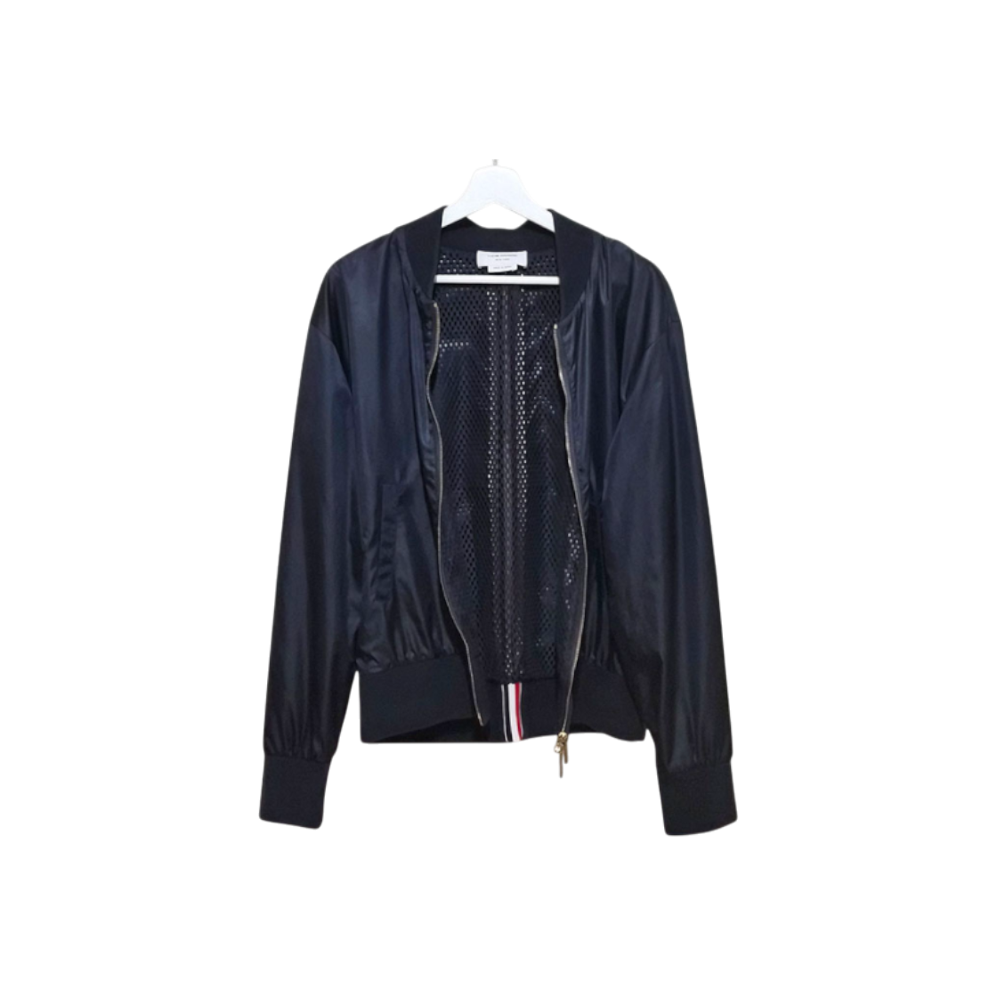 ITKPVENF4Q57 Thom Browne Center Back Stripe Ripstop Bomber Jacket (MJT171A) L764961
