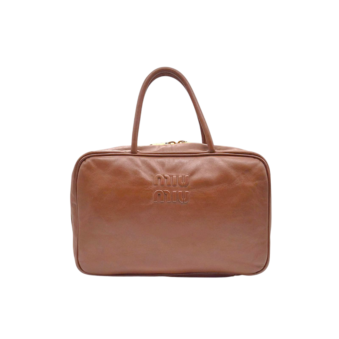 ITBESJ5SK8SC Miu Miu Embossed Logo Bowling Bag (5BB117) L254111