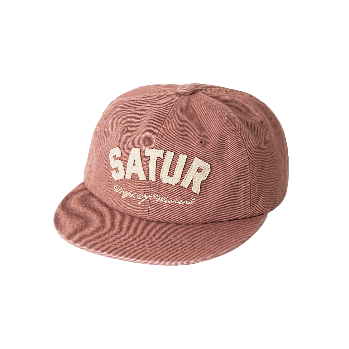 SA261UAP08BCK0 SATUR Arch Logo Applique Ball Cap Brick