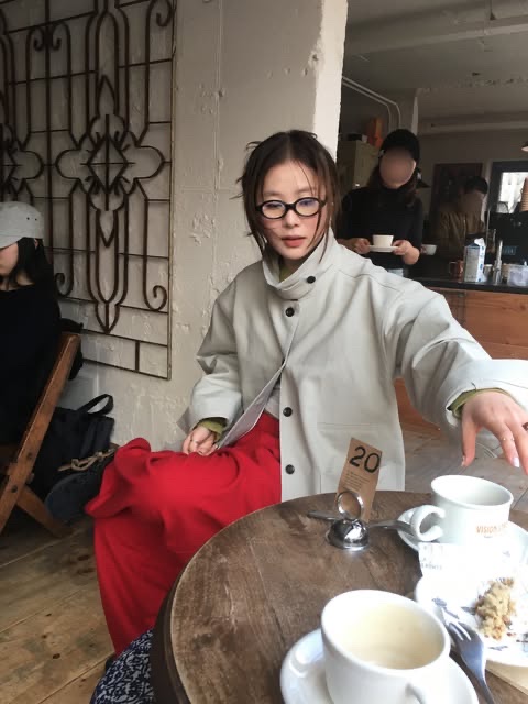 lash Lunettes 05 Amber 착용 스타일 - 3