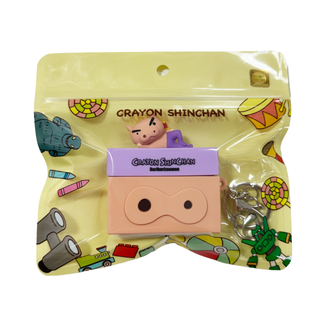 애니모어 짱구는못말려 심심해 실리콘 키링 에어팟Pro 부리부리(Animore CRAYON SHINCHAN silicone keyring airpod pro Buri Buri Daemawang)