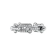 Tiffany & Co. Tiffany HardWear Small Link Ring 18K White Gold with Diamonds