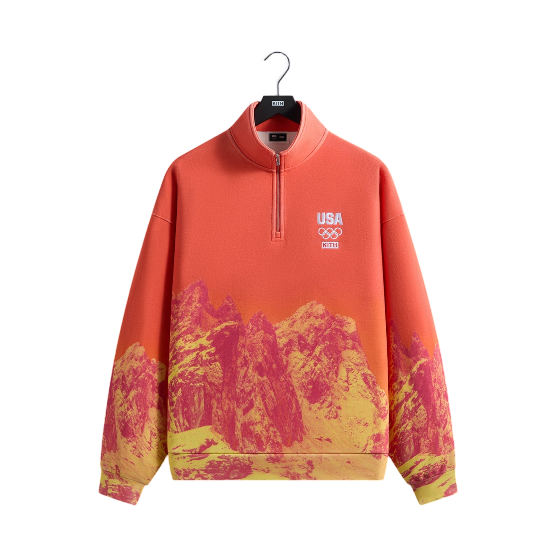 키스 포 팀 USA 윈터 마운틴 쿼터 집 시트린(Kith for Team USA Winter Mountain Quarter Zip Citrine) - 1