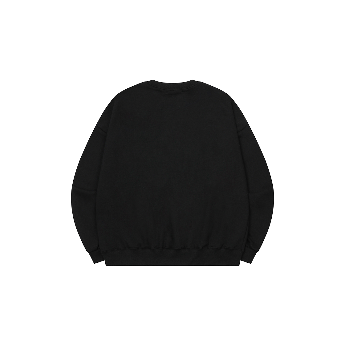 무센트 모니크 블러 로고 크로스 레더 패치 맨투맨 남녀공용 (2컬러) 블랙(MUCENT Moniq Blur Logo Cross Leather Patch MTM Unisex Black) - 2