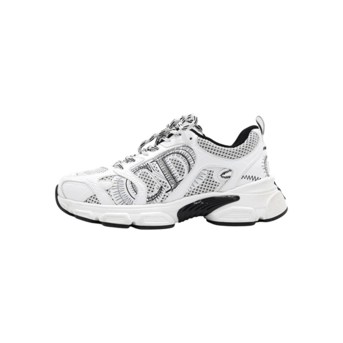 디올 KCK414TRM 화이트 이펙트 패널 메시 크로노 CHRONO 여성 스니커즈aa60307(Dior White Effect Panel Mesh Chrono Sneakers for Women)