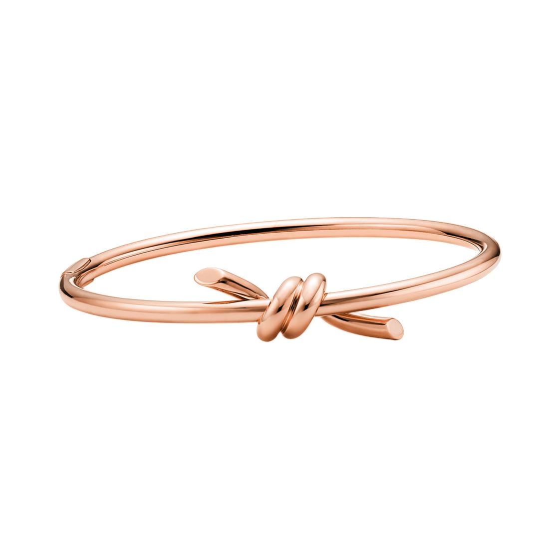 티파니 앤 코 노트 와이어 뱅글 18K 로즈 골드(Tiffany & Co. Tiffany Knot Wire Bangle 18K Rose Gold) - 1