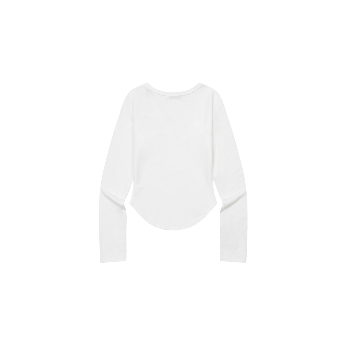 무센트 러브릿츠 미니 하트 로고 유넥 굴림 긴팔 티 (4컬러) 화이트(MUCENT Lovrits Mini Heart Logo U-Neck Long Sleeve T (4Color) White) - 2