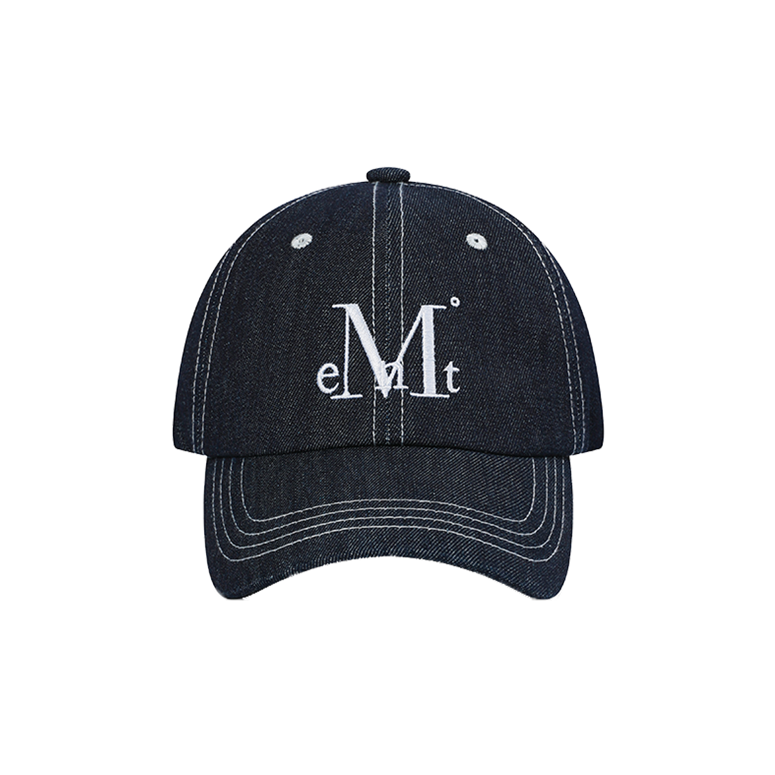 P0000BKW MUCENT Signature Stitch Ball Cap (4Color) Stitch Denim