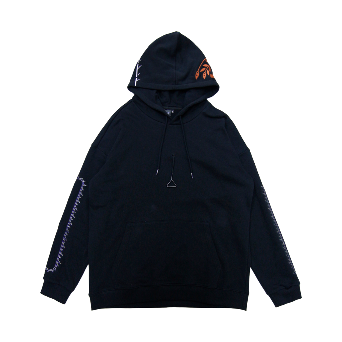 엑스레이지 x 체인소 맨 체인소 맨 파카 후드 블랙(Xrage x Chainsaw Man Chainsaw Man Parka Hoodie Black)