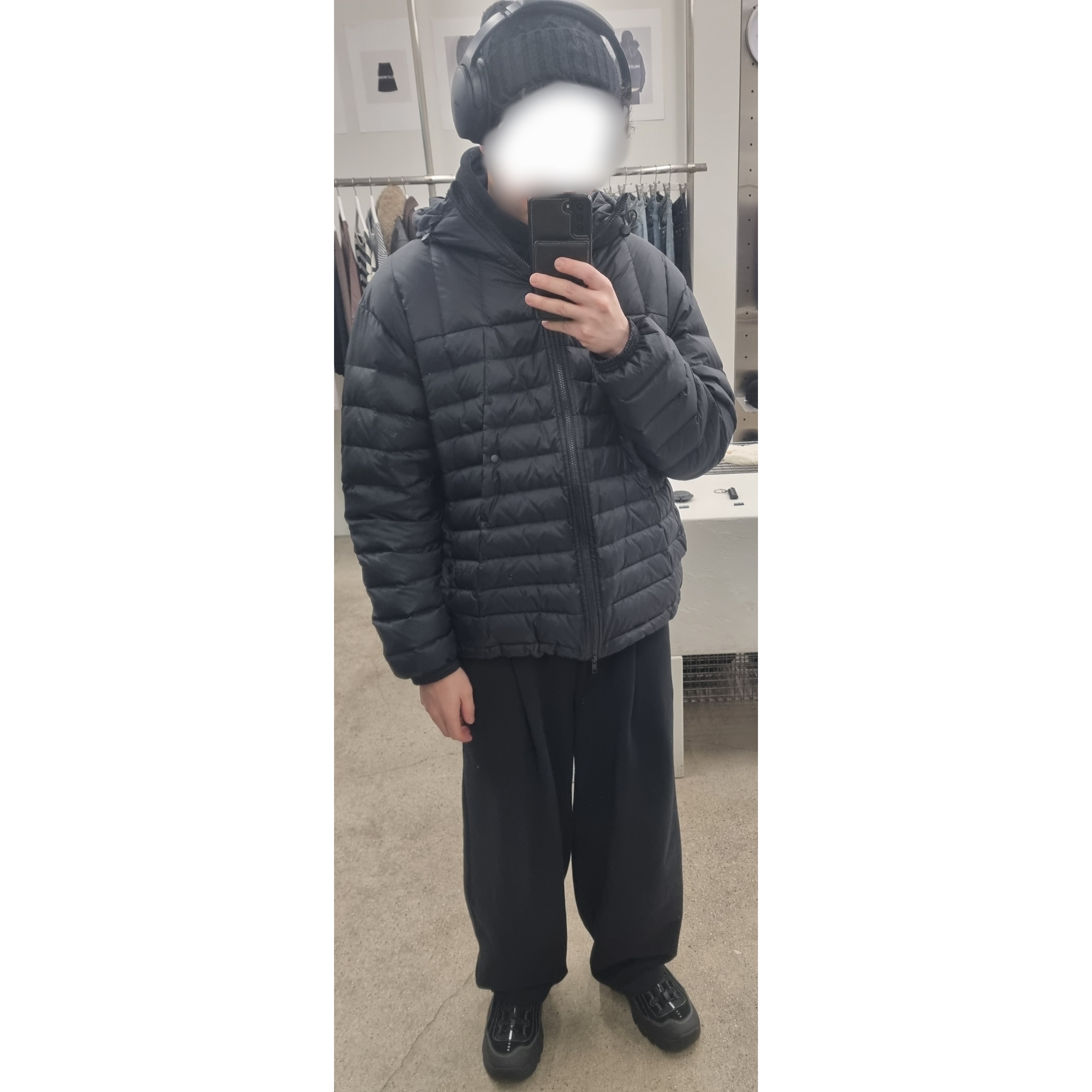 Honsby Blue Mountains Black, BOSE QC Triple Black (Korean Ver.) 착용 스타일 - 1