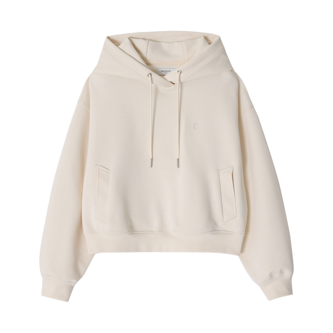 (W) 송지오 오리진 파리 크롭 후드 베이지((W) SONGZIO Origin Paris Crop Hood Beige)