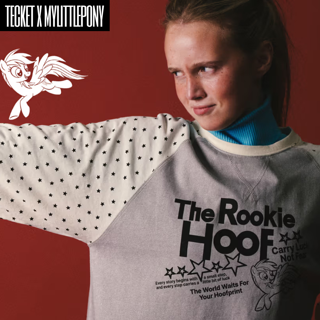 TEKET X My Little Pony Lucky Pony Knit Hoodie Red, TEKET X My Little Pony Lucky Pony L/S Tee Gray ์ฐฉ์ฉ ์คํ์ผ - 4