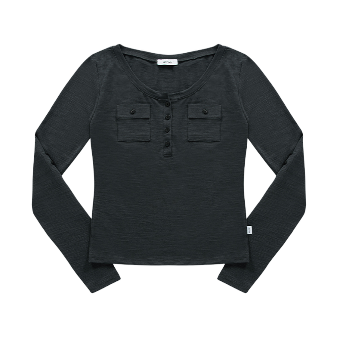 (W) 애즈온 애틀랜타 포켓 티셔츠 차콜((W) Ason Atlanta Pocket T-Shirt Charcoal)
