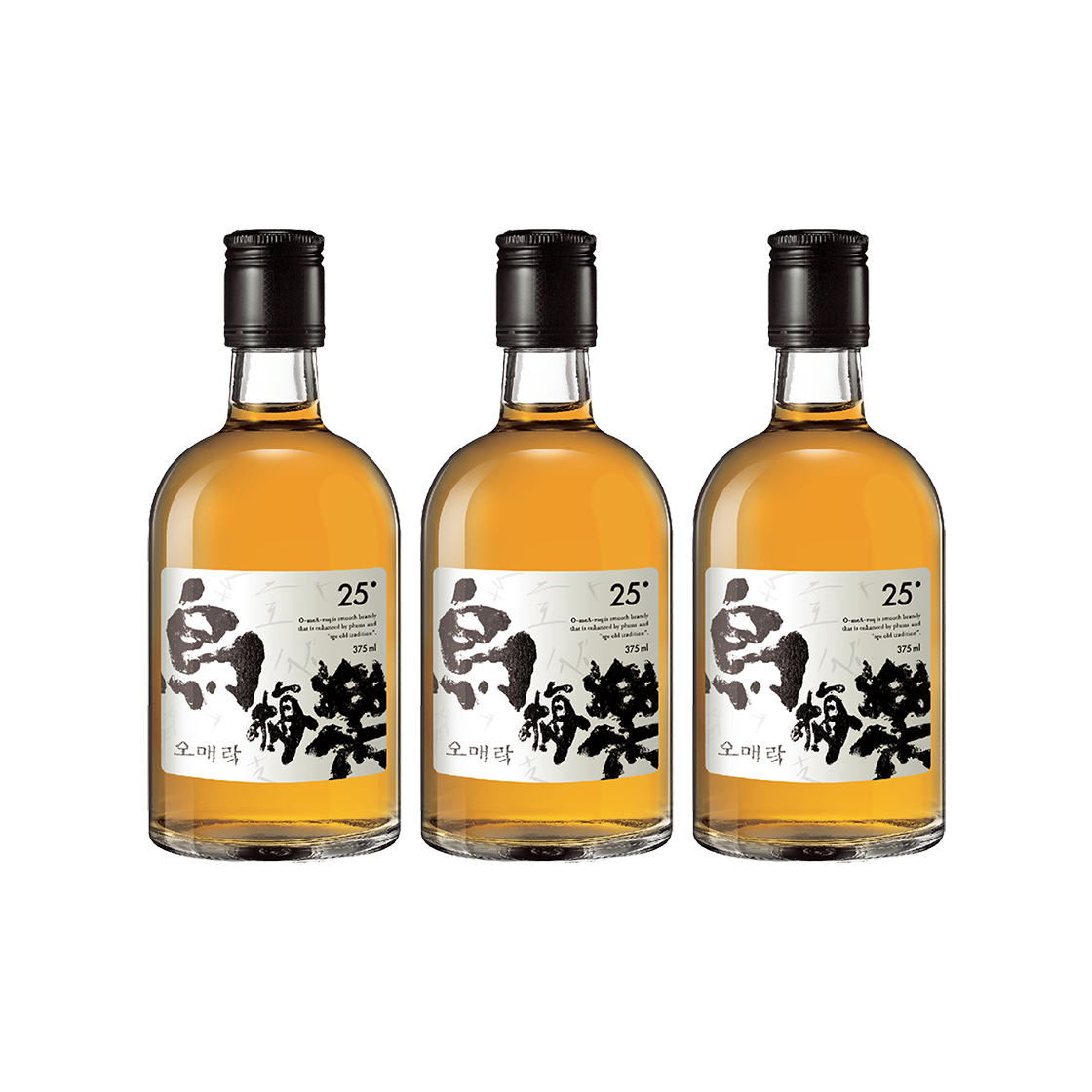 배상면주가 오매락 25도 375ml 3입(BSM Brewery O-meA-raq 25 375ml 3 Btl.)