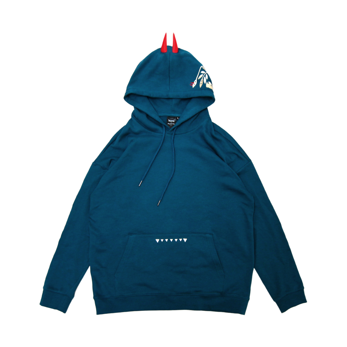 엑스레이지 x 체인소 맨 파워 파카 후드 블루(Xrage x Chainsaw Man Power Parka Hoodie Blue)
