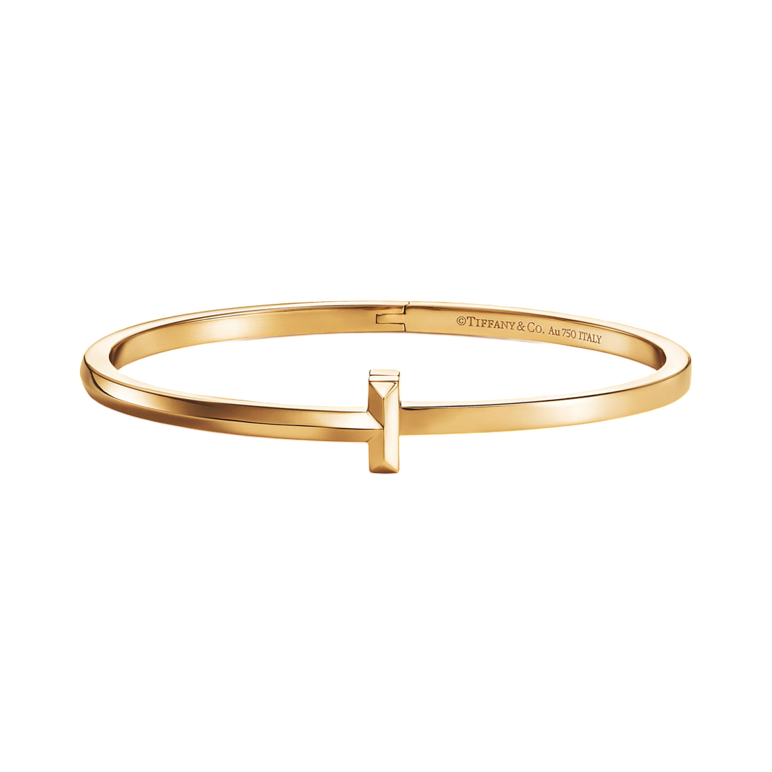 67794230 Tiffany & Co. Tiffany T T1 Narrow Hinged Bangle 18K Yellow Gold