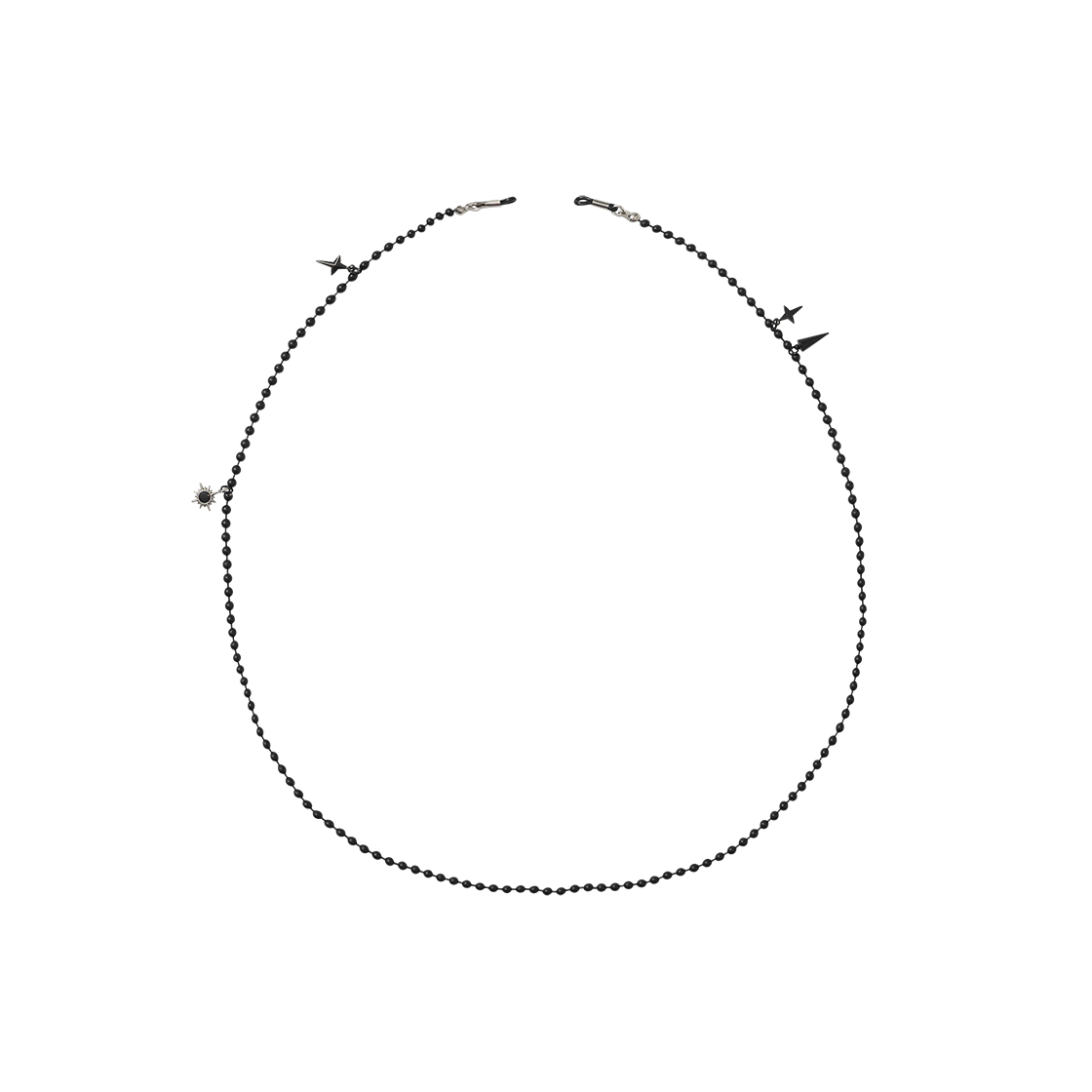 아조바이아조 믹스드 참 아이웨어 체인 블랙(AJOBYAJO Mixed Charm Eyewear Chain Black) - 1