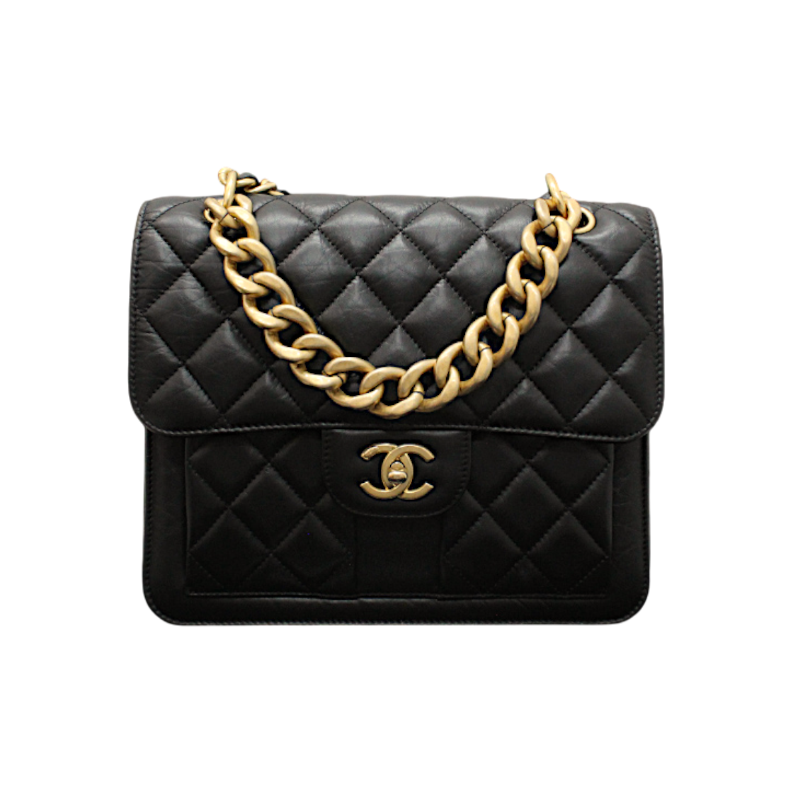 ITE23E8DSQ2S Chanel CC Logo Square Backpack