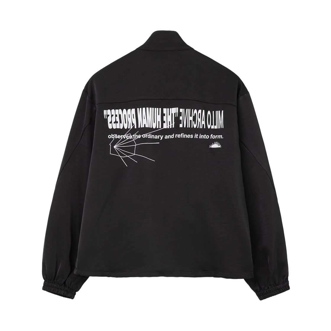 ML824BLK Millo Archive Process Team Zip-Up Black