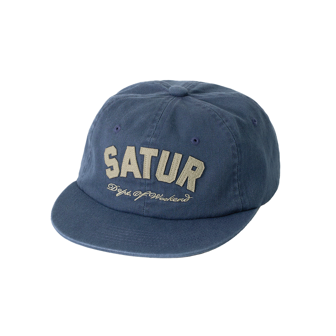 SA261UAP08NVY0 SATUR Arch Logo Applique Ball Cap Navy