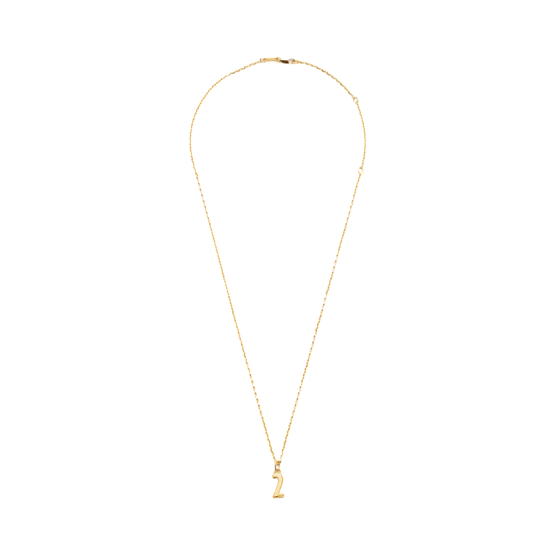 UJW448-361-902 AMI Gold Brass Hammered 2 Pendant Necklace Gold