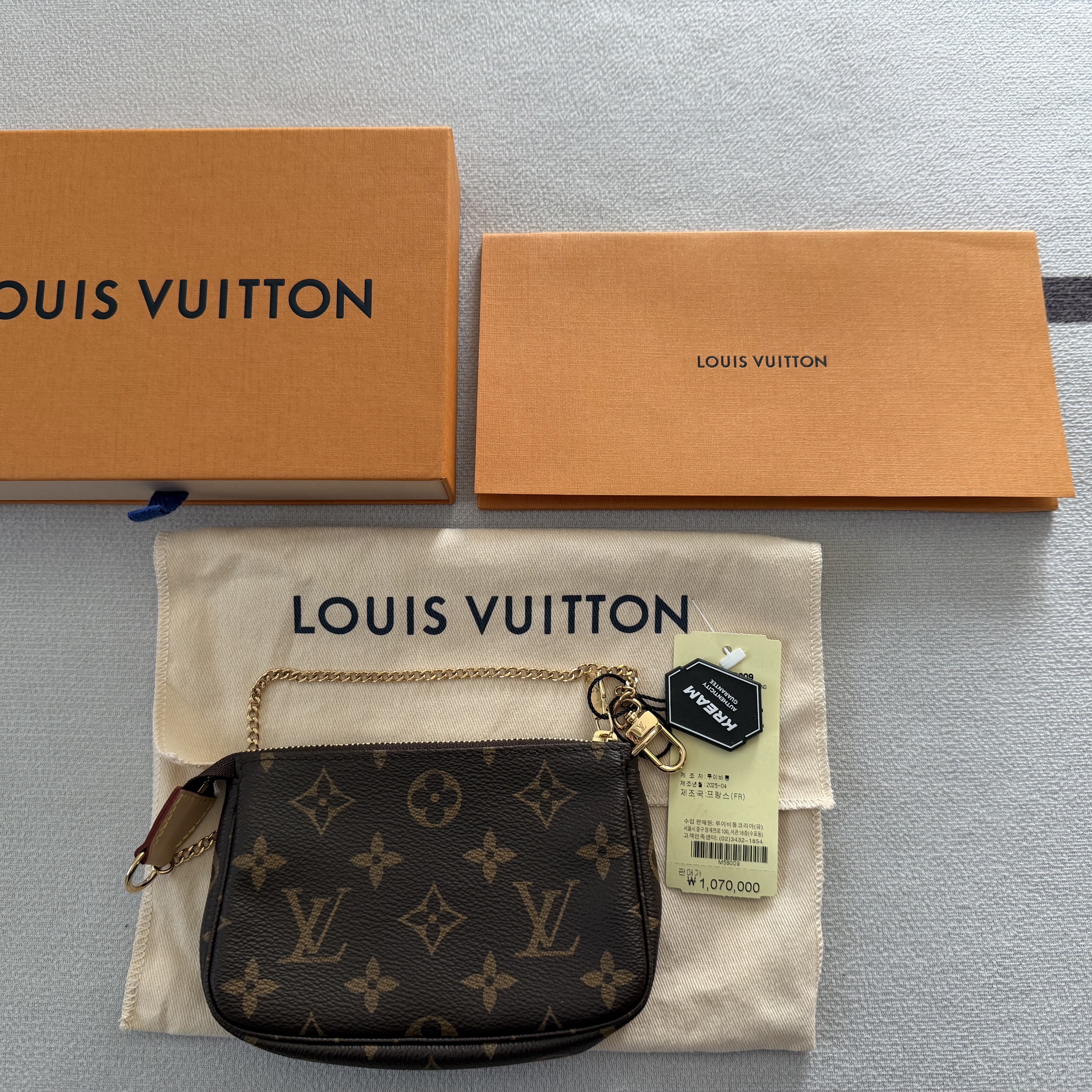 Louis Vuitton Mini Pochette Accessoires Monogram 착용 스타일