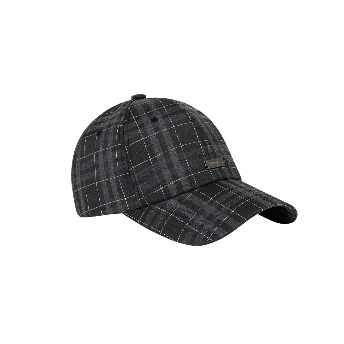 아조바이아조 체크 베이스볼 캡 블랙(AJOBYAJO Check Baseball Cap Black) - 2
