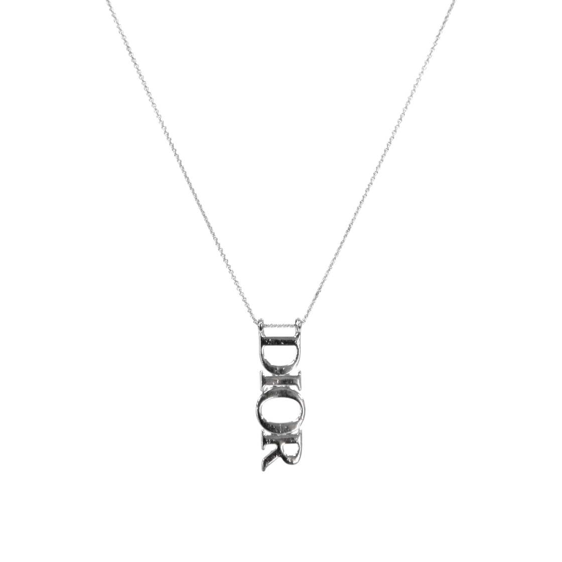 ITF8EBJN4JBI Dior Silver Vertical Necklace A-B45779