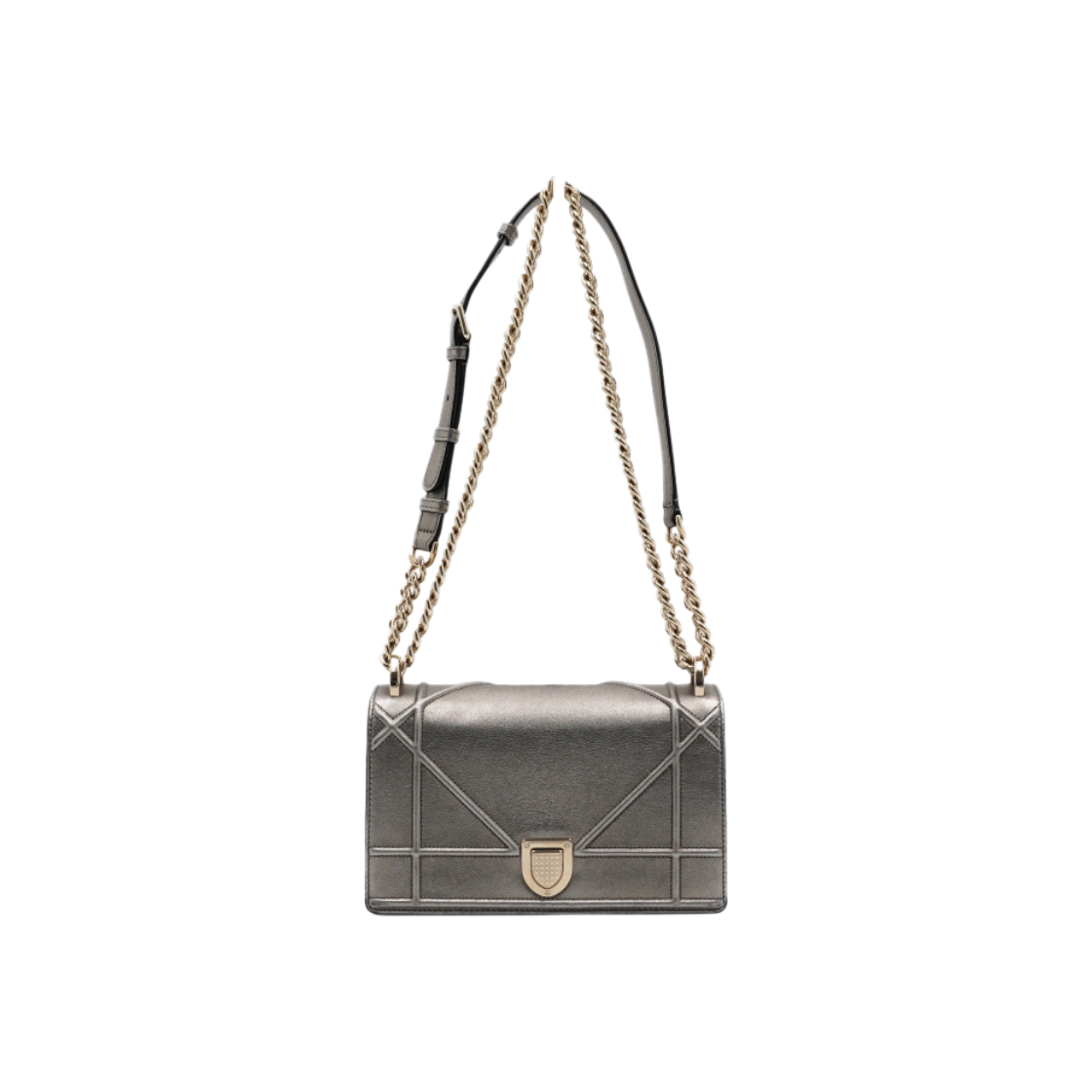 디올 M0421OWEN 디오라마 메탈릭 금장 체인 숄더백 겸 크로스백aa60478(Dior Diorama Metallic Gold Chain Shoulder and Crossbody Bag M0421OWEN)