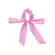 (W) Alo Yoga Love Knots Tie Scrunchie Candy Heart Pink