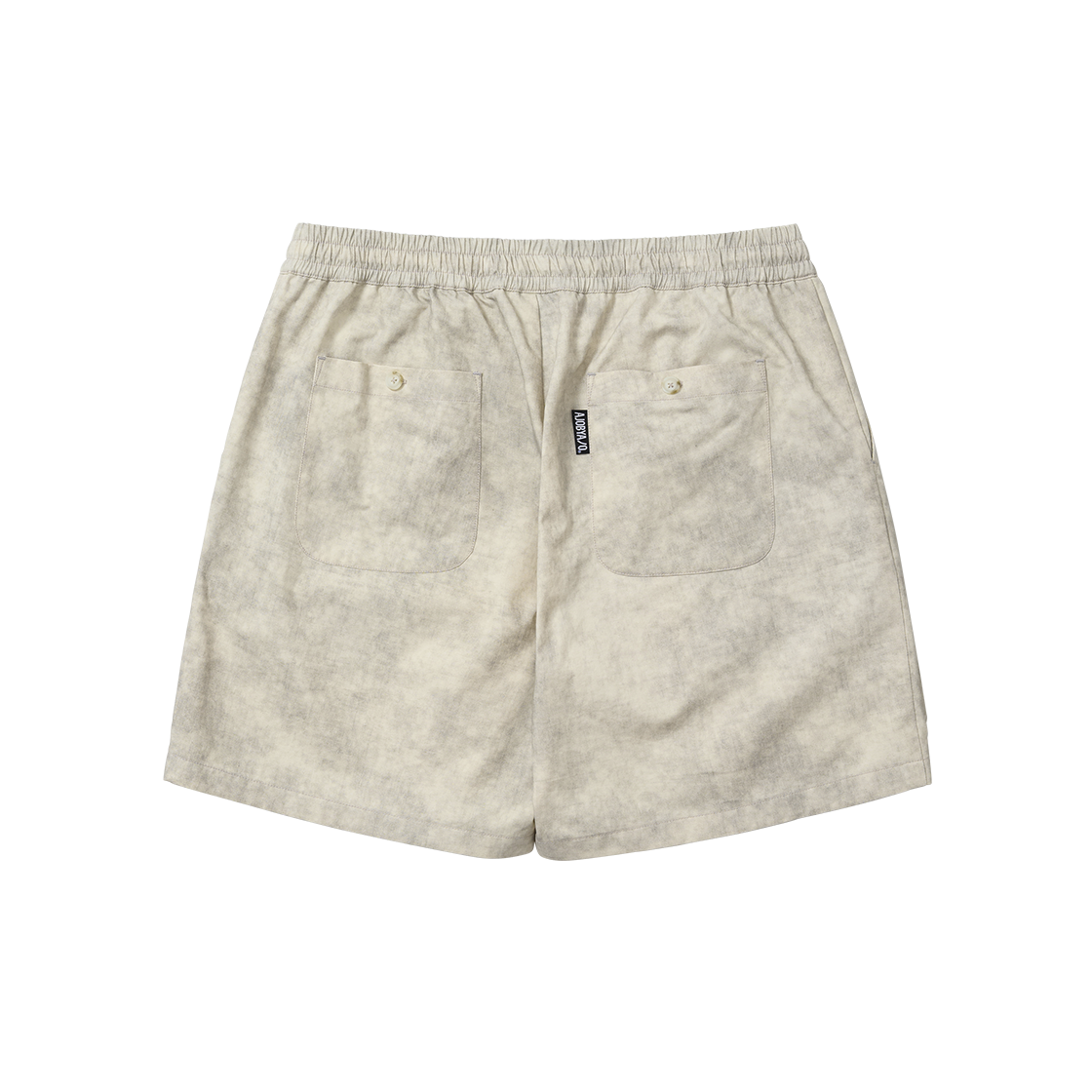 아조바이아조 프린티드 타이다이 카고 쇼츠 아이보리(AJOBYAJO Printed Tie-Dye Cargo Shorts Ivory) - 2