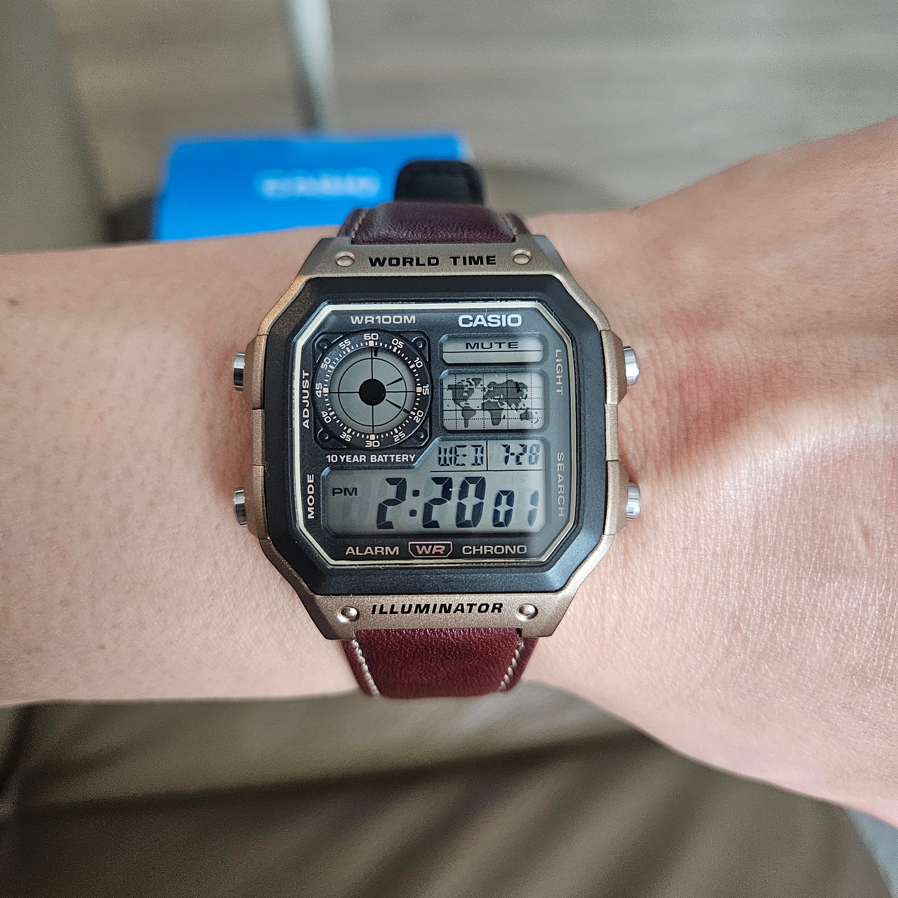 Casio AE-1200WHL-5AV 착용 스타일 - 1