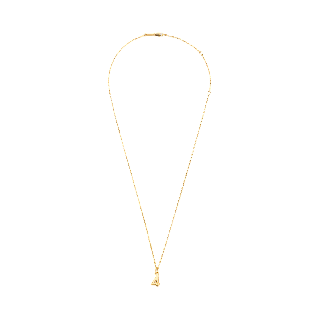 UJW450-361-902 AMI Gold Brass Hammered 4 Pendant Necklace Gold