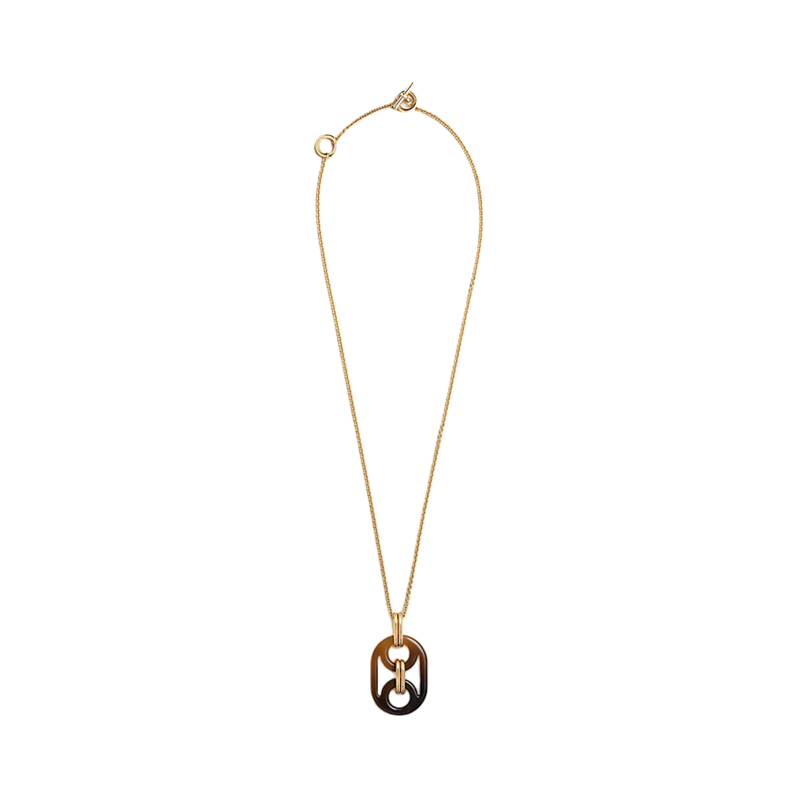 에르메스 라지 유리다스 펜던트 래커드 혼 & 옐로우 골드(Hermes Large Eurydice Pendant Lacquered Horn & Yellow Gold) - 1