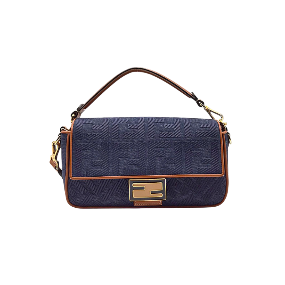 ITI7FA3IEESM Fendi Juka Denim Baguette Bag (8BR600) L845641