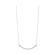 Tiffany & Co. Tiffany T Smile Small Pendant 18K White Gold with Diamonds