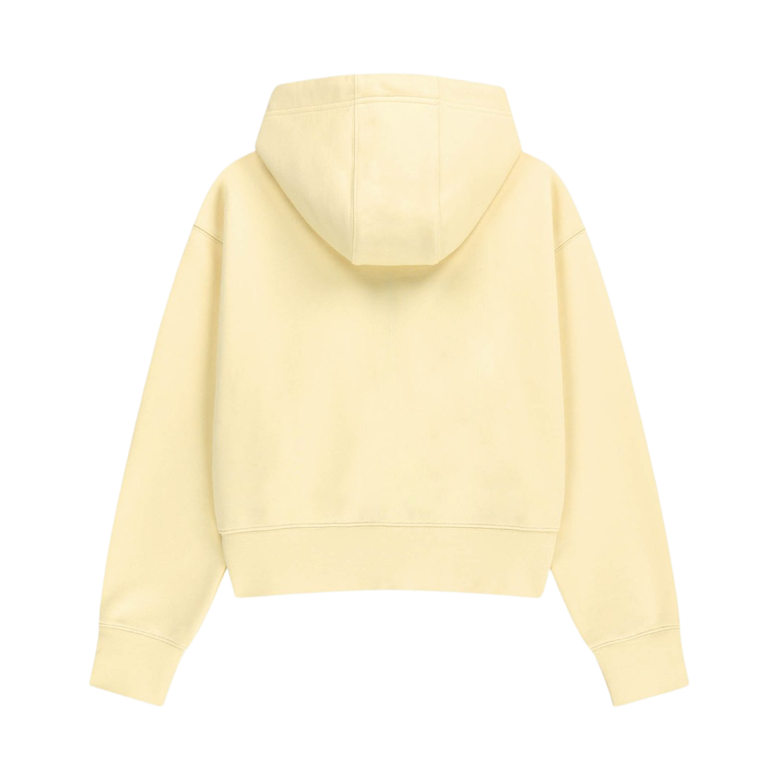 (W) 마리떼 프랑소와 저버 클래식 로고 크롭 후드 집업 버터((W) Marithe Francois Girbaud Classic Logo Crop Hoodie Zip Up Butter) - 2