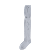 MILLO WOMEN Sheer Drawing Knee Socks Ash Blue