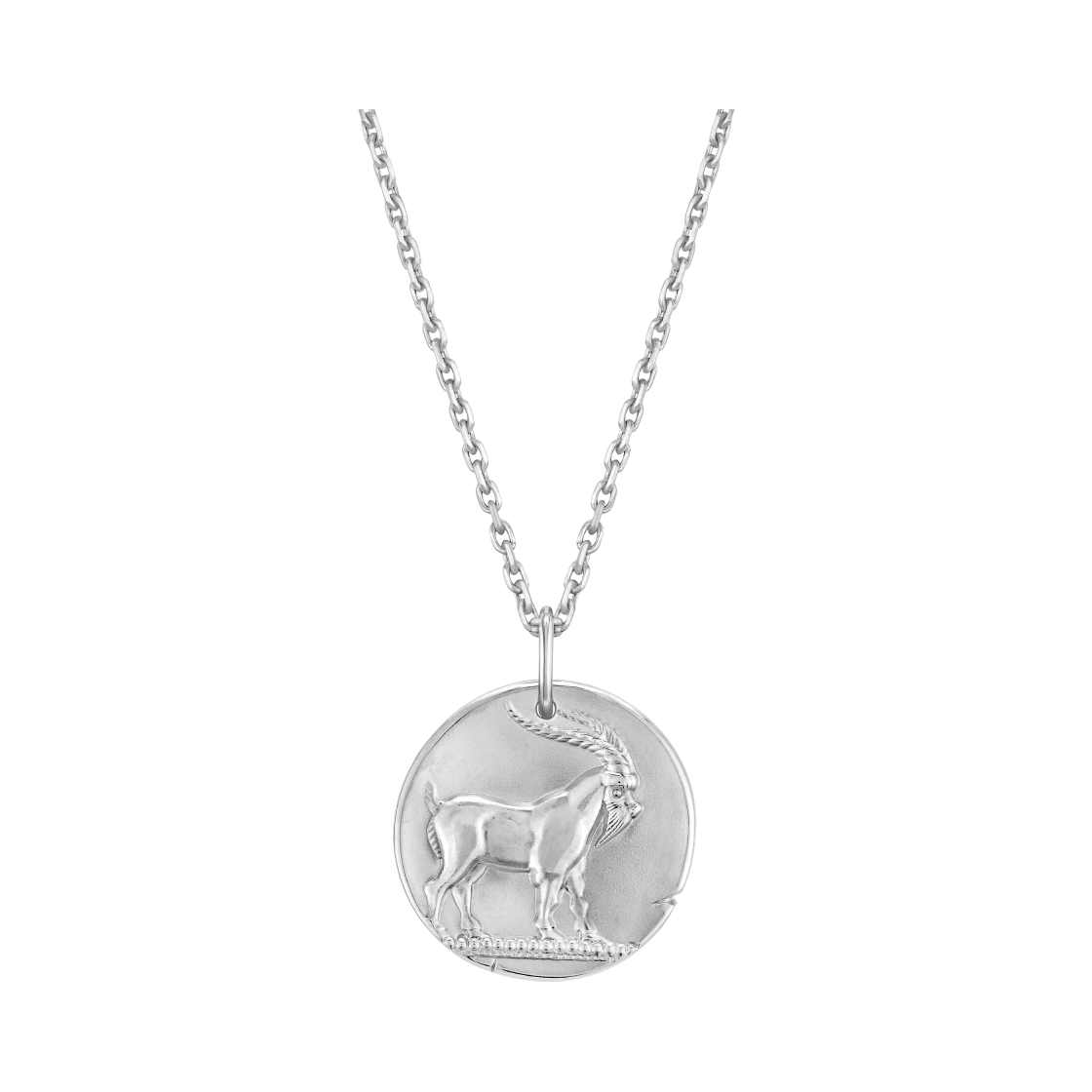 VCARPNHI00 Van Cleef & Arpels Zodiaque Medal Capricorni Capricorn 18K White Gold