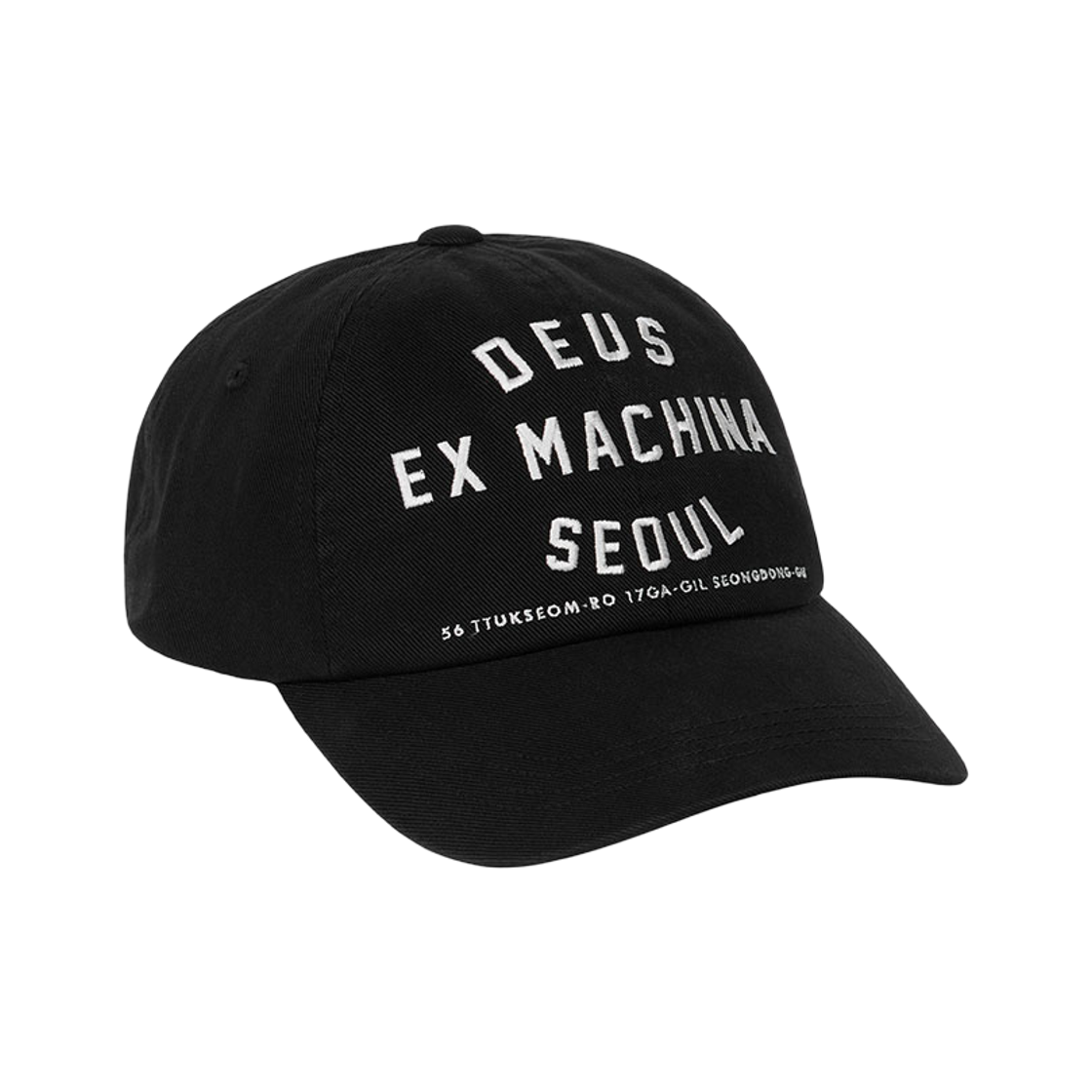 D261UHA010099 [6% 적립] Deus Ex Machina College Address Cap Black