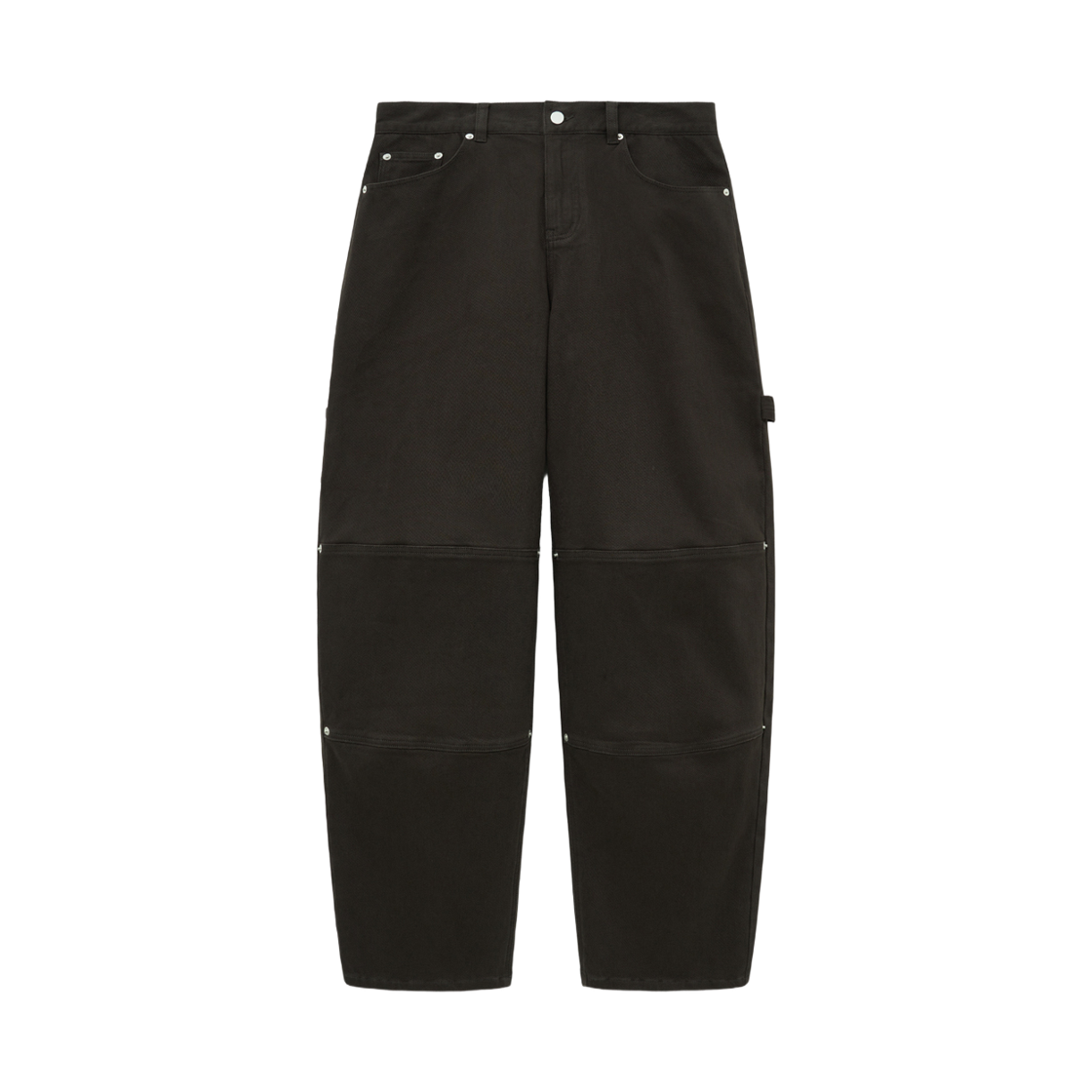 캑터스도넛마켓 리벳 자수 카펜터 트라우저 – 카키(Cactusdonutmarket Rivet Embroidery Carpenter Trouser - Khaki) - 2